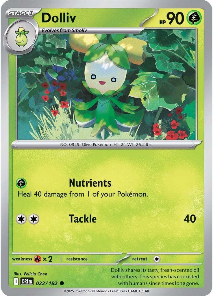 Destined Rivals Dolliv Pokémon card